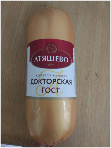 Мясное колбасное изделие вареное категории А. Колбаса «Докторская»