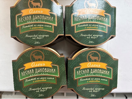 Консервы мясные стерилизованные паштетные. Паштет из мяса оленя с морковью
