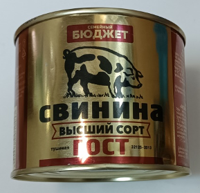 Свинина тушеная высший сорт